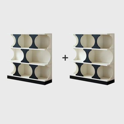 Vitrine moderne Cubitac en bois avec étagères