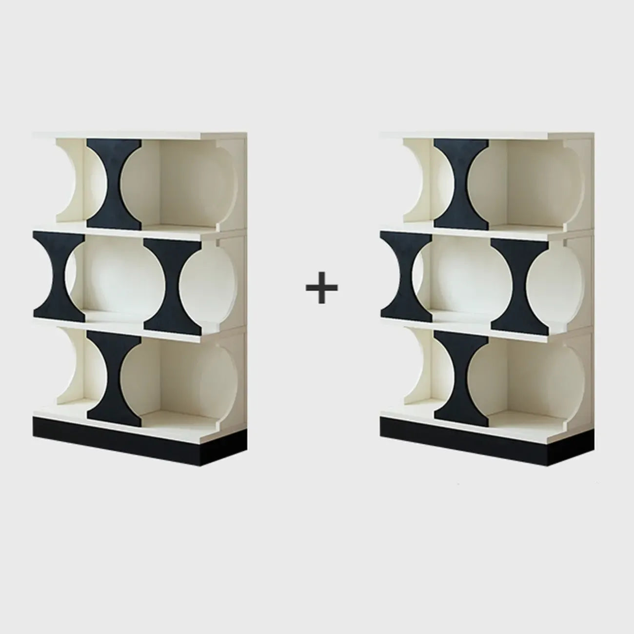 Vitrine moderne Cubitac en bois avec étagères