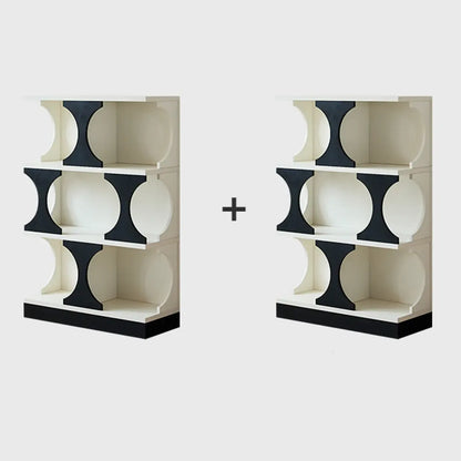 Vitrine moderne Cubitac en bois avec étagères