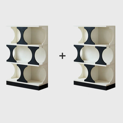 Vitrine moderne Cubitac en bois avec étagères