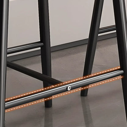 Tabourets de bar modernes rembourrés à dossier bas et hauteur comptoir