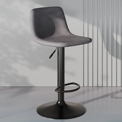 Tabouret de bar pivotant en cuir moderne, hauteur réglable