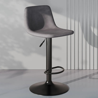 Tabouret de bar pivotant en cuir moderne, hauteur réglable