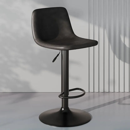 Tabouret de bar pivotant en cuir moderne, hauteur réglable