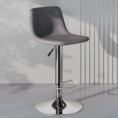 Tabouret de bar pivotant en cuir moderne, hauteur réglable