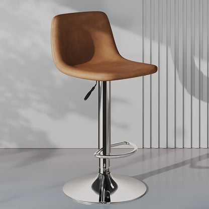 Tabouret de bar pivotant en cuir moderne, hauteur réglable