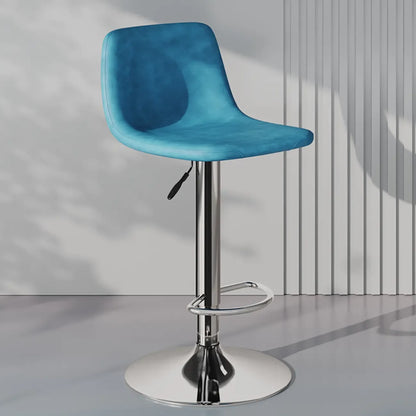 Tabouret de bar pivotant en cuir moderne, hauteur réglable