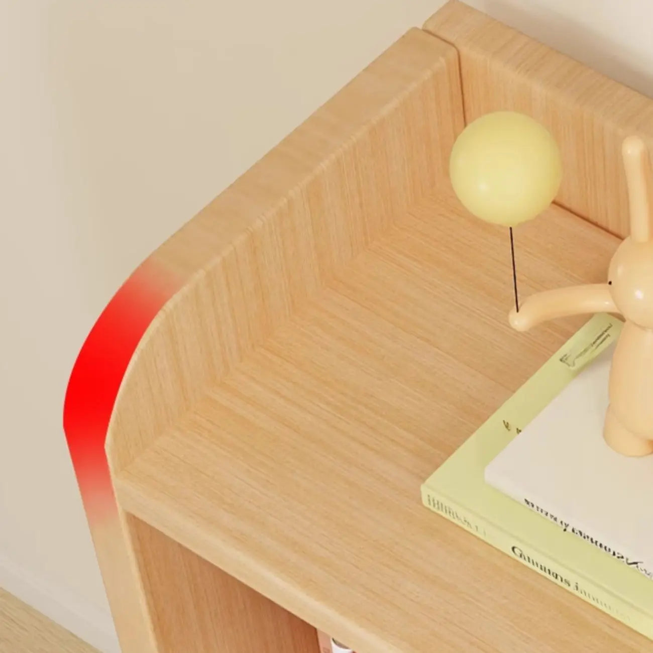 Bibliothèque ouverte à 10 cubes en bois durable avec finition naturelle