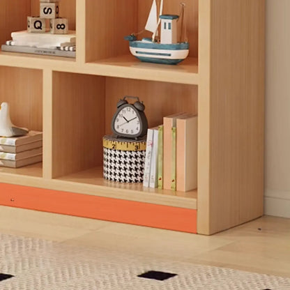 Bibliothèque ouverte à 10 cubes en bois durable avec finition naturelle