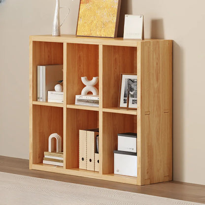 Bibliothèque modulaire moderne rectangulaire latérale en pin