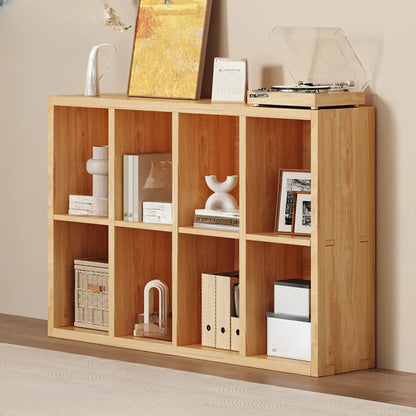 Bibliothèque modulaire moderne rectangulaire latérale en pin