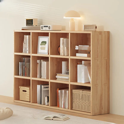 Bibliothèque modulaire moderne rectangulaire latérale en pin
