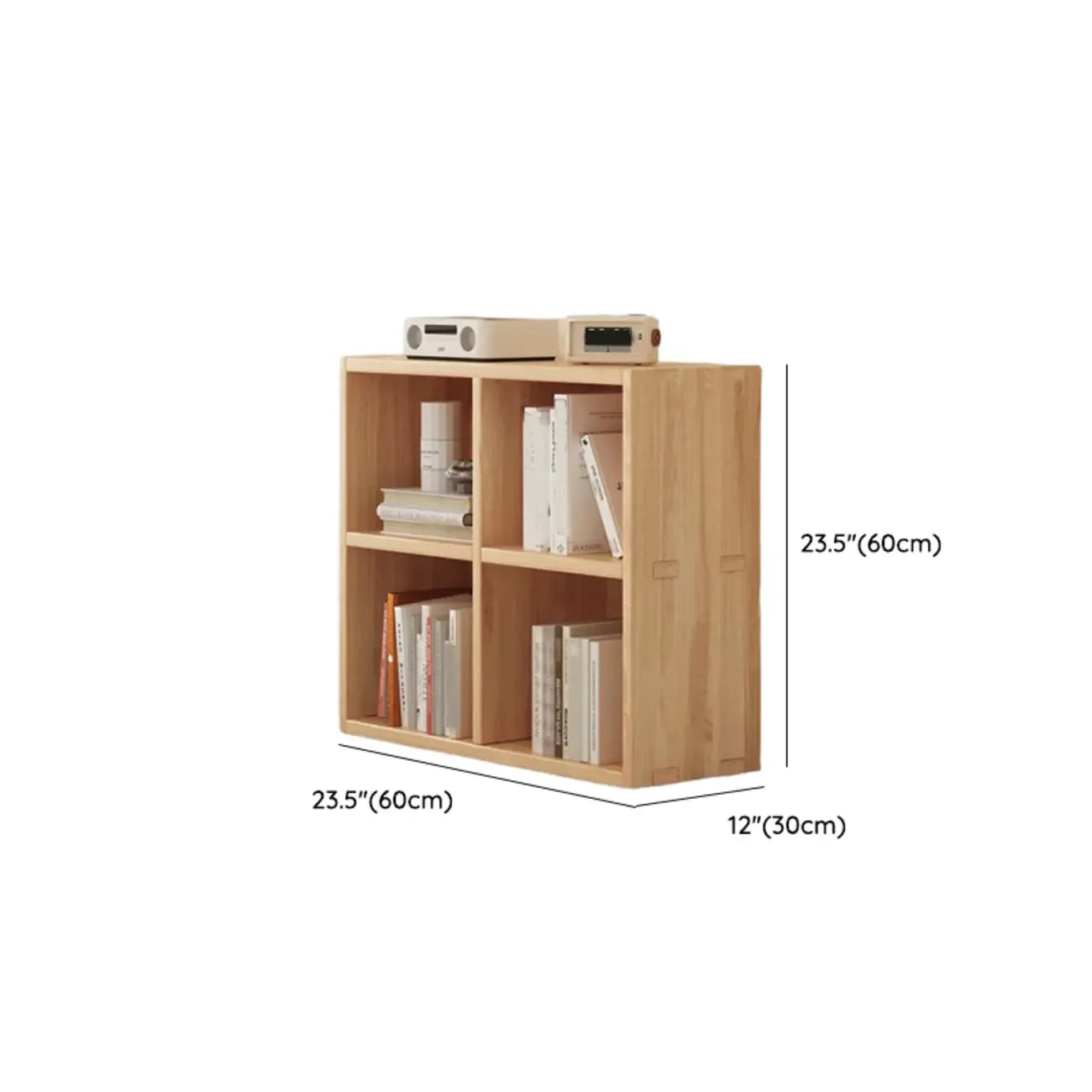 Bibliothèque modulaire moderne rectangulaire latérale en pin