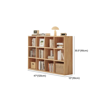 Bibliothèque modulaire moderne rectangulaire latérale en pin