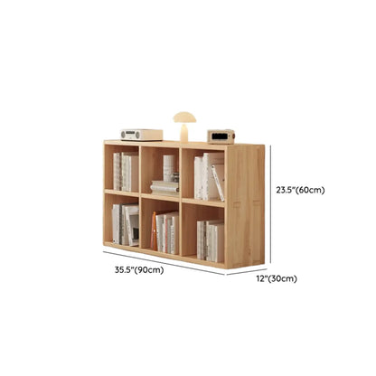 Bibliothèque modulaire moderne rectangulaire latérale en pin