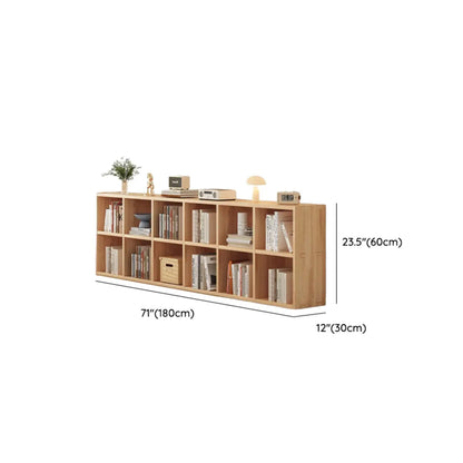 Bibliothèque modulaire moderne rectangulaire latérale en pin