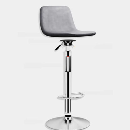Tabouret de bar pivotant en cuir moderne, hauteur réglable