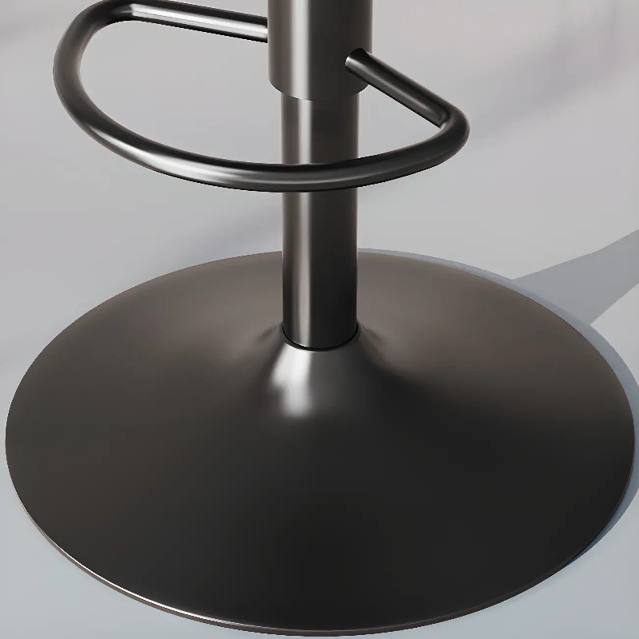 Tabouret de bar pivotant en cuir moderne, hauteur réglable