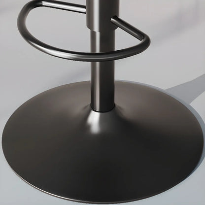 Tabouret de bar pivotant en cuir moderne, hauteur réglable