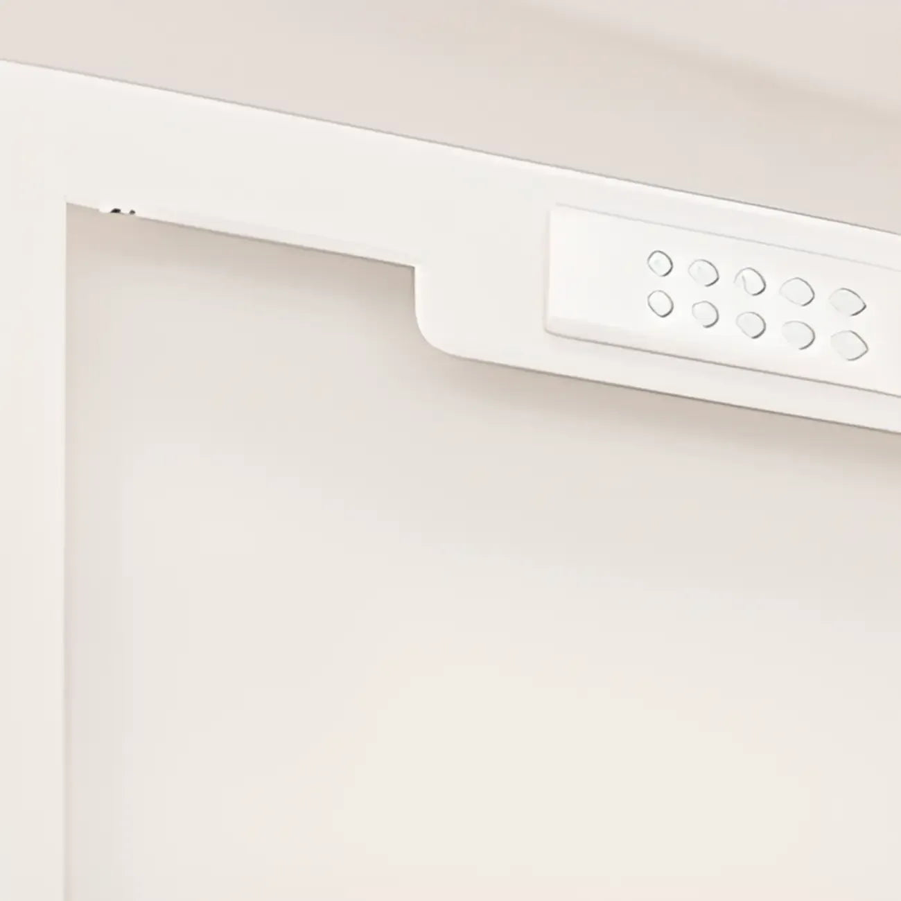 Vitrine minimaliste en bois et porte vitrée réglable