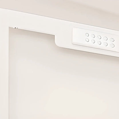 Vitrine minimaliste en bois et porte vitrée réglable