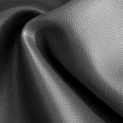 Tabouret de bar pivotant capitonné à losanges, réglable, en cuir PU noir et rouge