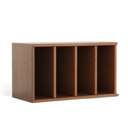 Bibliothèque ouverte horizontale en bois de cerisier pour salon
