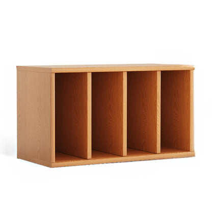 Bibliothèque ouverte horizontale en bois de cerisier pour salon