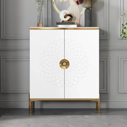 Meuble à chaussures autoportant élégant avec étagères réglables