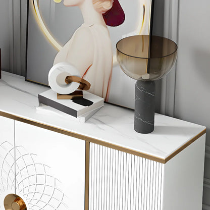 Meuble à chaussures autoportant élégant avec étagères réglables