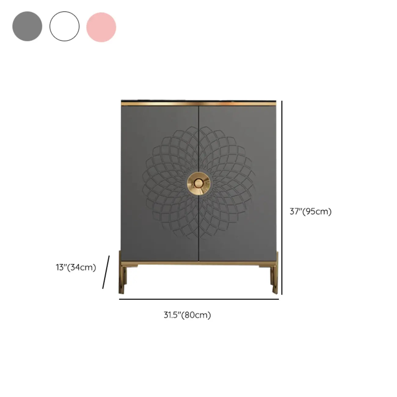 Meuble à chaussures autoportant élégant avec étagères réglables