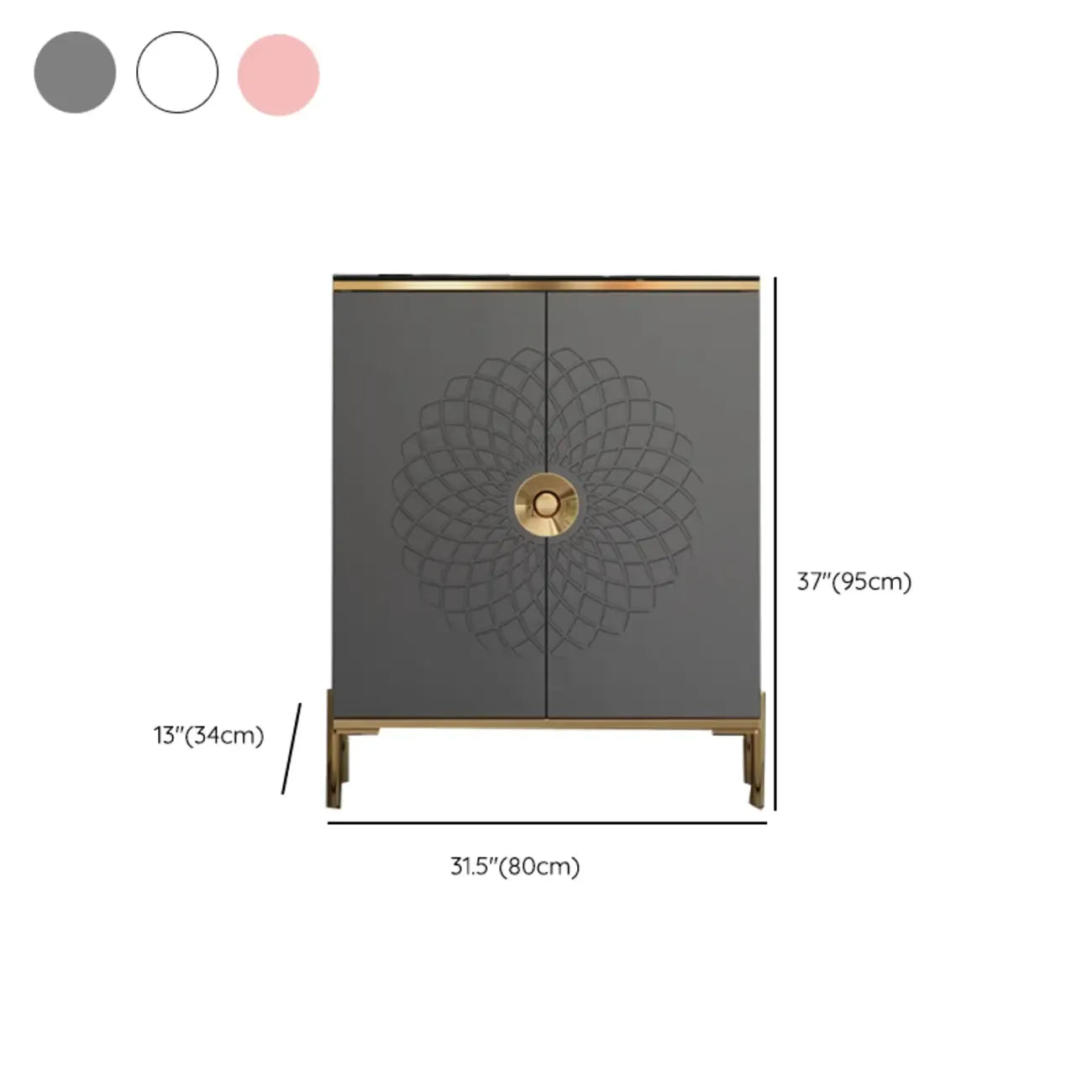 Meuble à chaussures autoportant élégant avec étagères réglables