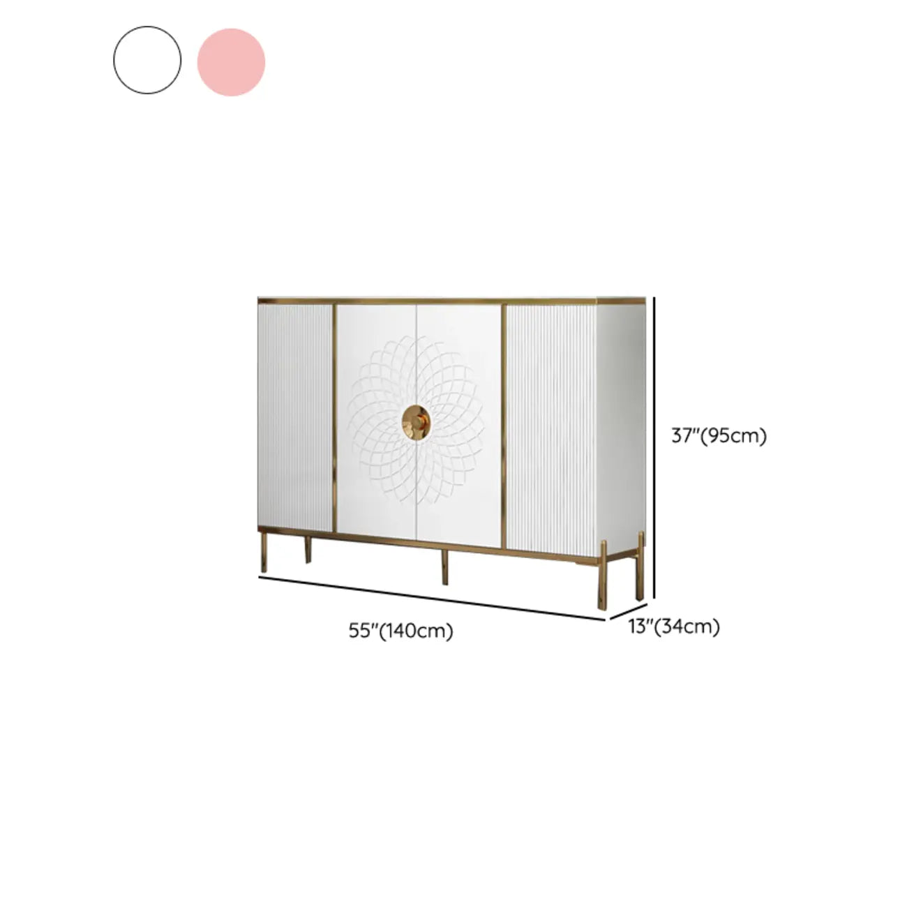 Meuble à chaussures autoportant élégant avec étagères réglables