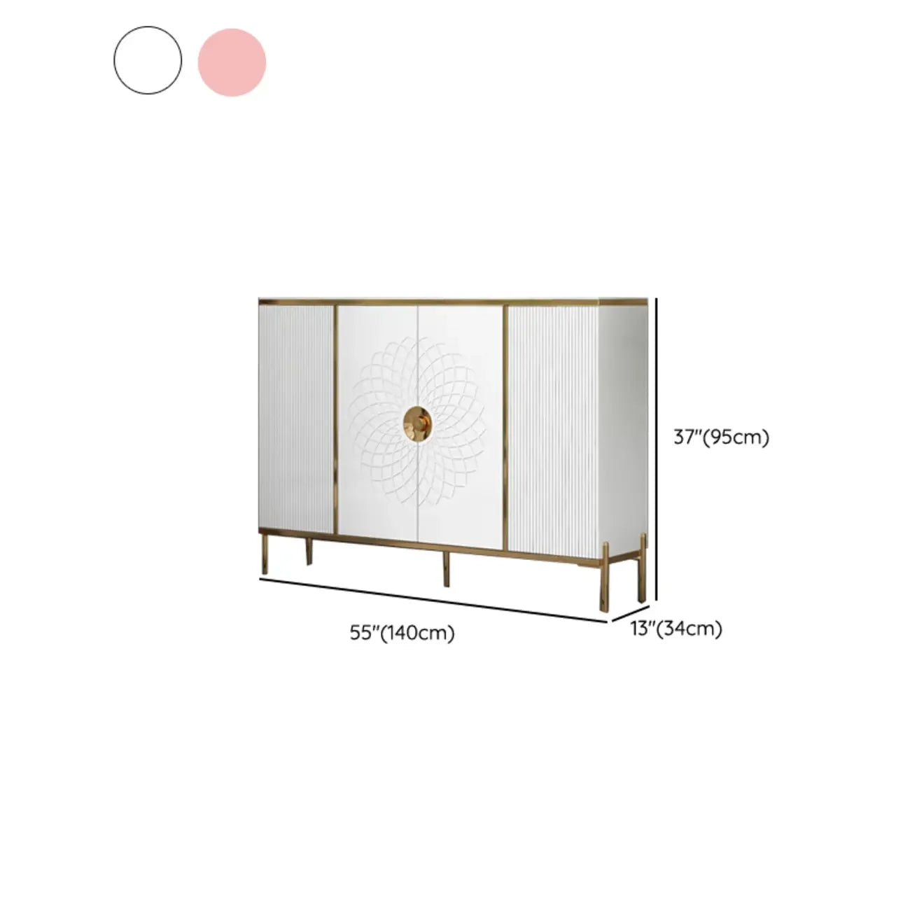 Meuble à chaussures autoportant élégant avec étagères réglables