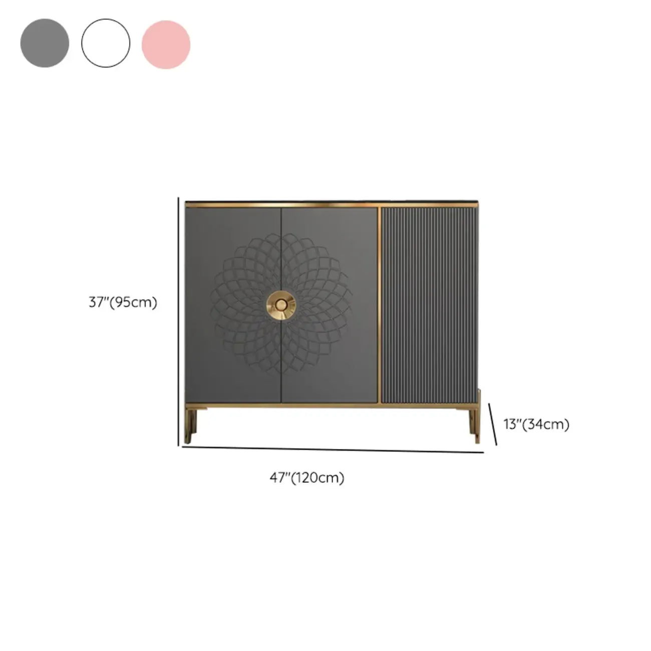Meuble à chaussures autoportant élégant avec étagères réglables