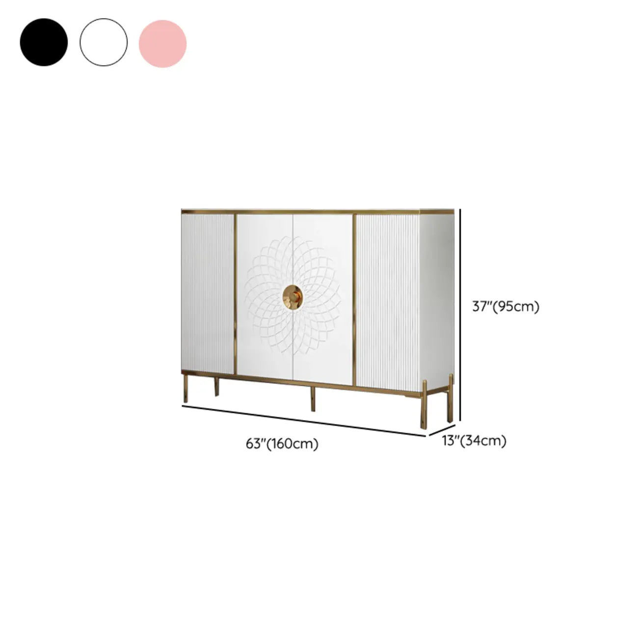 Meuble à chaussures autoportant élégant avec étagères réglables