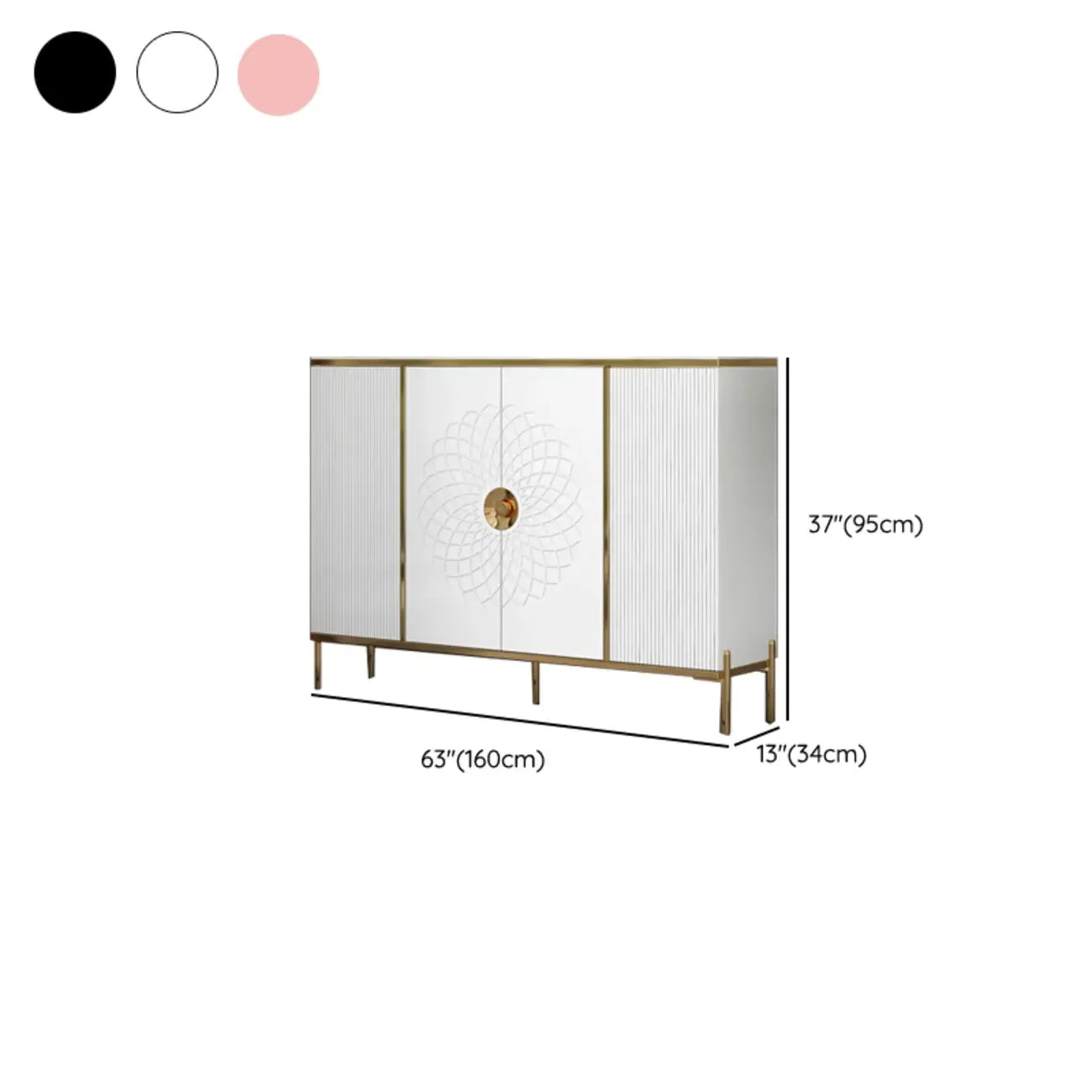 Meuble à chaussures autoportant élégant avec étagères réglables