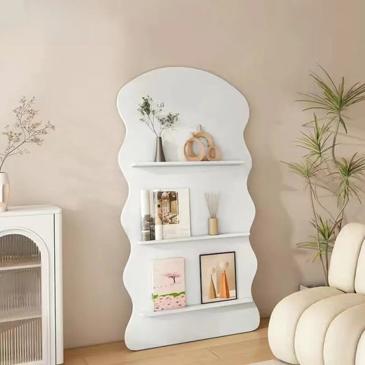 Bibliothèque décorative en bois brun à 3 étagères