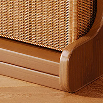 Bibliothèque moderne en bois brun, style échelle, pour le rangement de bureau