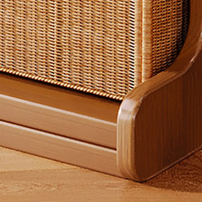 Bibliothèque moderne en bois brun, style échelle, pour le rangement de bureau