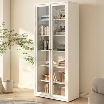 Vitrine haute à 6 niveaux avec portes vitrées
