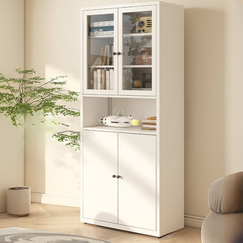 Vitrine haute à 6 niveaux avec portes vitrées