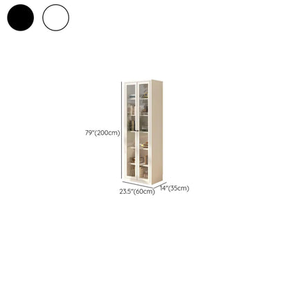 Vitrine haute à 6 niveaux avec portes vitrées