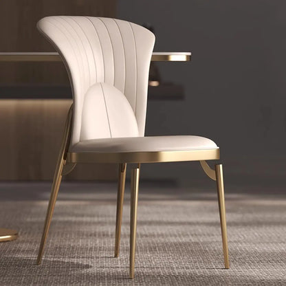 Chaises de salle à manger modernes et luxueuses, revêtues de cuir