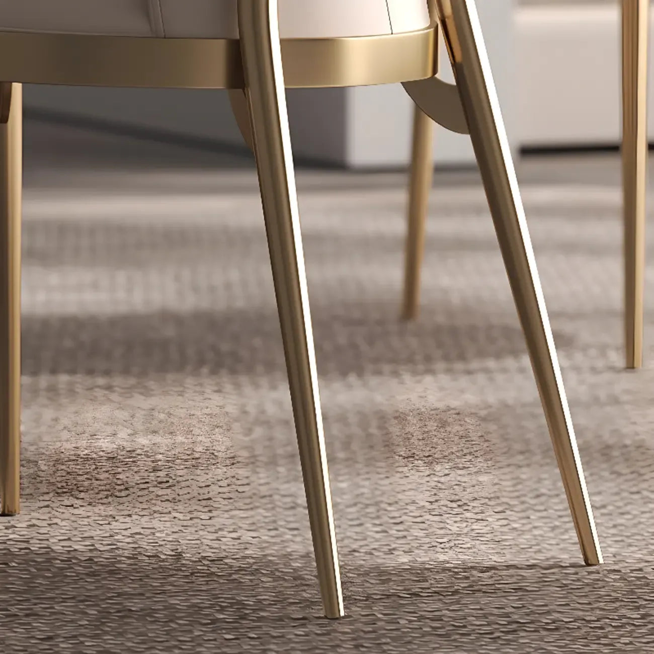 Chaises de salle à manger modernes et luxueuses, revêtues de cuir