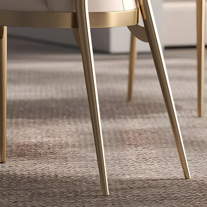 Chaises de salle à manger modernes et luxueuses, revêtues de cuir