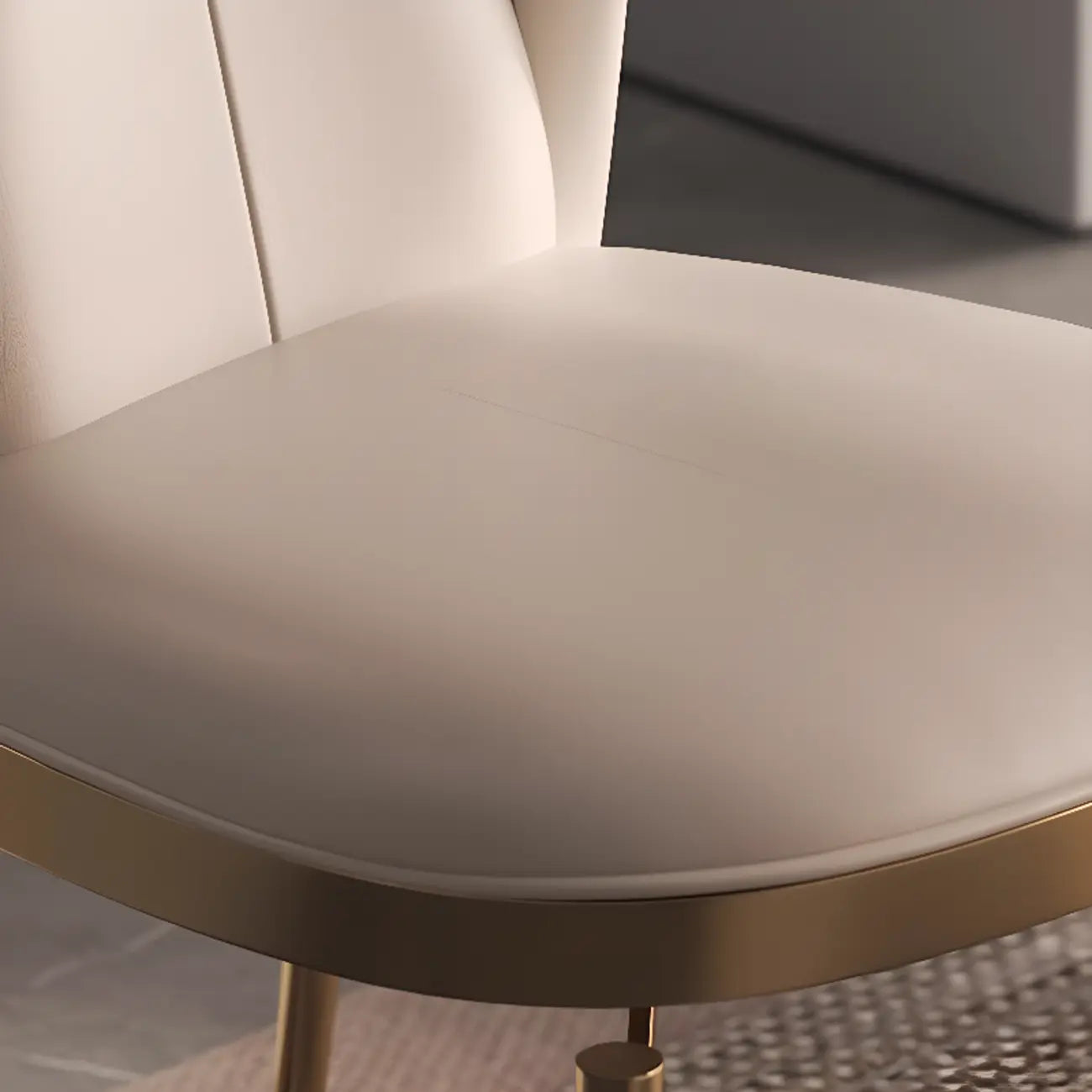 Chaises de salle à manger modernes et luxueuses, revêtues de cuir