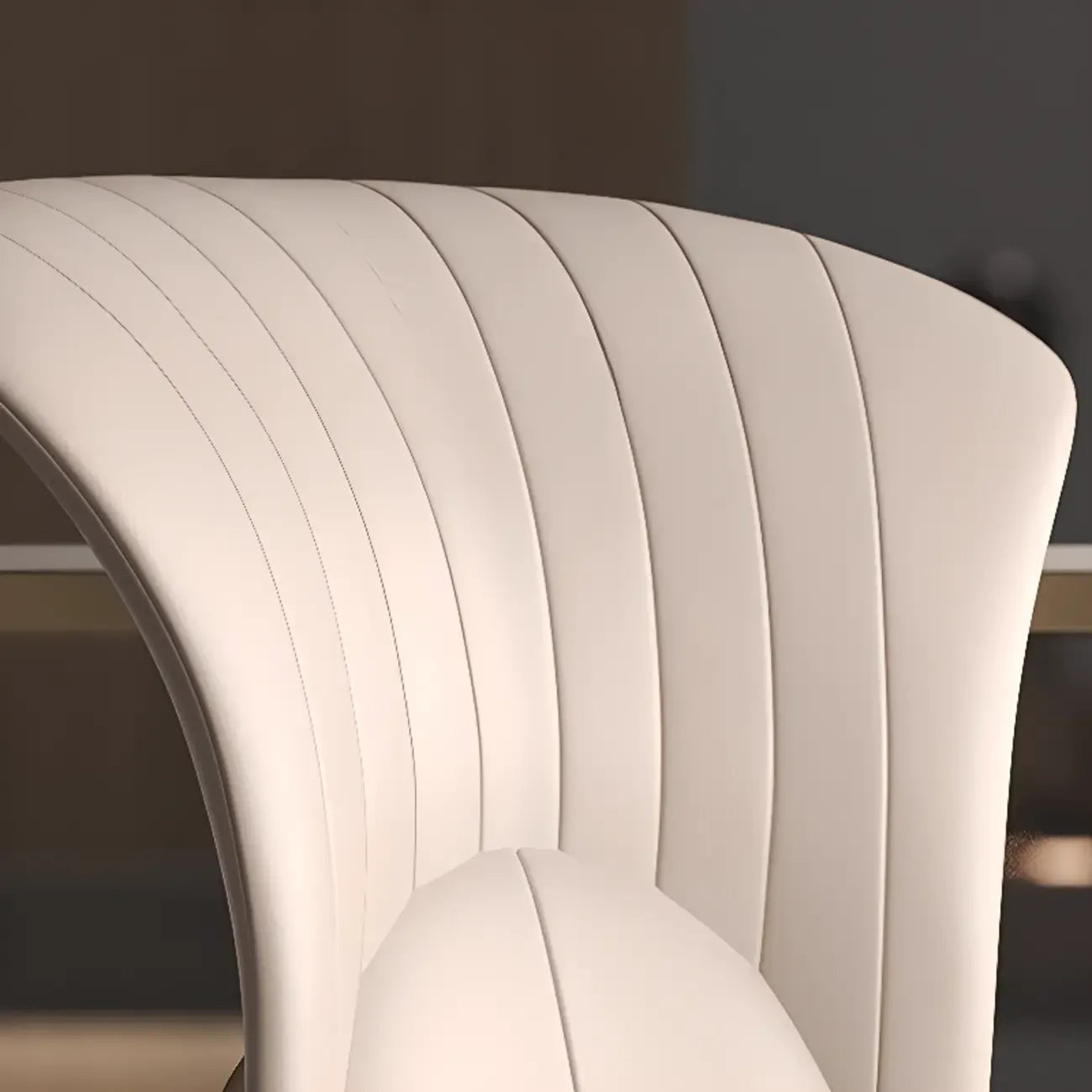Chaises de salle à manger modernes et luxueuses, revêtues de cuir