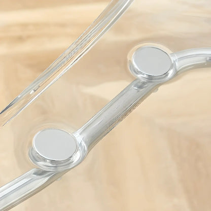 Chaises de salle à manger modernes en acrylique sans accoudoirs et à dossier plein