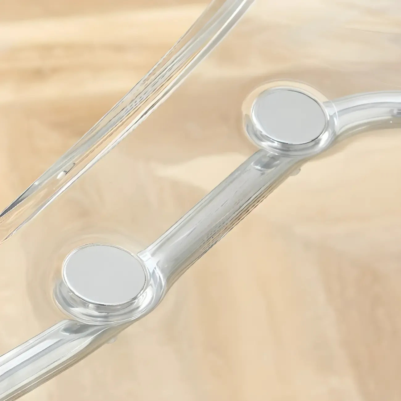 Chaises de salle à manger modernes en acrylique sans accoudoirs et à dossier plein